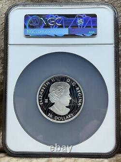 Canada 2023 $30 The Striking Bald Eagle NGC PF 70 2 Oz. 9999 Silver Montage 4500