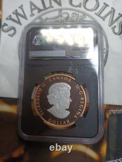 Canada 2023 Peace Dollar UHR Pulsating Rose Gilt PF70UCAM ES119