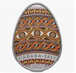 Canada 2023 Traditional Ukrainian Pysanka Egg 1oz Silver Coin SOLD OUT RCM New