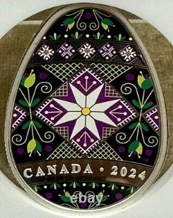 Canada 2024 S$20 Pysanka NGC PF 70 Silver 1 Oz. 9999 WithCOA And Box