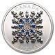 Canada 2024 Silver'Sapphire Jubilee Snowflake Brooch' Crystalized Proof $20