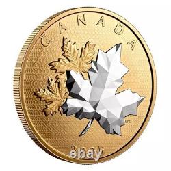 Canada 2025 Maple Leaves in Motion $50 Silver Proof Coin 5oz. 9999 Fine