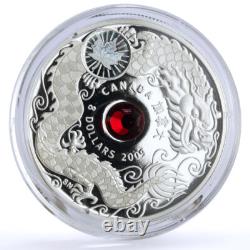 Canada 8 dollars Dragon proof silver coin 2009