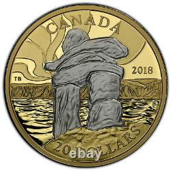 Canada Iconic Inukshuk Guiding The Way Silver 20$ Proof 2018-p Pr70dcam