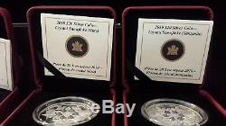 Canada Mixed Dates Proof 1 oz Fine Silver Coins Snowflake Series (Lot of 10)