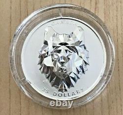 Canada Multifaceted Animal Head Series WOLF 1 oz Silver Proof 2019 2020 RARE