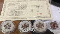Canada North American Legacy Of Liberty 4 Set 3 Candian Siver Maples