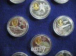 Canada Original $20.00 Proof Silver Aviation Commemoratives/24kt. Cov. Cameo