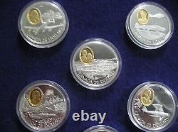 Canada Original $20.00 Proof Silver Aviation Commemoratives/24kt. Cov. Cameo