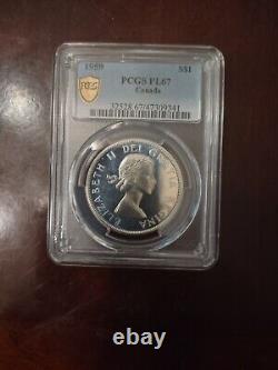 Canada PCGS PL67 1959 Silver Dollar