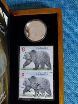 Canada Proof 8 Dollars 2004 KM-515 Grizzly. 999 SILVER COIN SET 011026-30