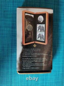 Canada Proof 8 Dollars 2004 KM-515 Grizzly. 999 SILVER COIN SET 011026-30