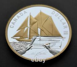 Canada Proof Silver Dollar 2021 100 Th. Ann. Of The Blue Nose