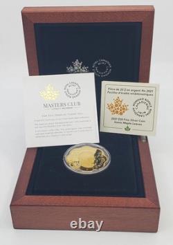 Canada Pure 99.99% Fine Silver Gold Covered 2021 $20 Masters Club Silver Coin