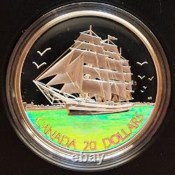 Canada RCM $20 Tall Ship Series Silver Proof Holo, 2005 OMP/COA 1 Oz 0.9999 Fine