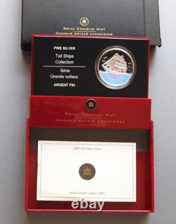 Canada RCM $20 Tall Ship Series Silver Proof Holo, 2005 OMP/COA 1 Oz 0.9999 Fine