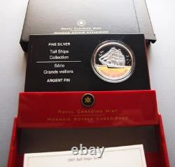 Canada RCM $20 Tall Ship Series Silver Proof Holo, 2005 OMP/COA 1 Oz 0.9999 Fine