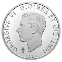 Canada Silver Proof Coloured Dollar, ROYAL CANADIAN NAVY, Europe V UNC 2020