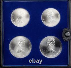 Canadian Mint 1976 Montreal Olympics Silver Proof 4 Coin Set Series IV 1245B