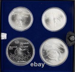 Canadian Mint 1976 Montreal Olympics Silver Proof 4 Coin Set Series IV 1245B