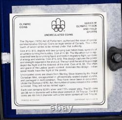 Canadian Mint 1976 Montreal Olympics Silver Proof 4 Coin Set Series IV 1245B
