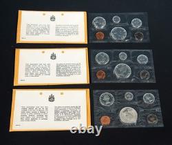 Canadian proof-like Silver 6-coin sets. 1964