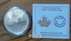 Complete Set (6) 1 oz Silver Canada 2023 2025 W Mint Mark Coins Winnipeg RCM