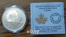 Complete Set (6) 1 oz Silver Canada 2023 2025 W Mint Mark Coins Winnipeg RCM