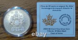 Complete Set (6) 1 oz Silver Canada 2023 2025 W Mint Mark Coins Winnipeg RCM