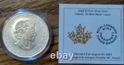 Complete Set (6) 1 oz Silver Canada 2023 2025 W Mint Mark Coins Winnipeg RCM