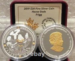 FRIGG 2019 Norse Gods $20 1OZ Pure Silver Proof Coin Canada