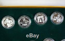 Festivals of Canada 50 Cent Proof Set- 13 Sterling Silver Proof Coins withBox& COA