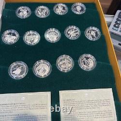 Festivals of Canada 50 Cent Proof Set- 13 Sterling Silver Proof Coins withBox& COA