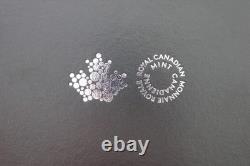 Gem 2015 Canada Silver Proof Maple Leaf Shape $20 1 OZ Coin Case Box COA 8002