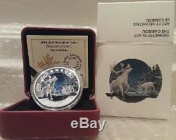 Geometry Art The Caribou $20 2016 1OZ Pure Silver Proof Canada Colour Coin