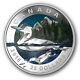 Geometry Art The Loon $20 2016 1OZ Pure Silver Proof Canada Colour Coin