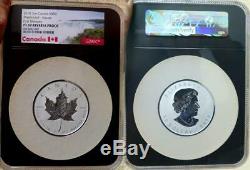 Just Reduced! 2018 Canada 3 Ounce $50 Maple Leaf Incuse Ngc Reverse Proof 69