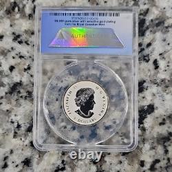 LIMITED Canada Maple Leaf $3 2014 Reverse Proof Silver ANACS RP70 First Release