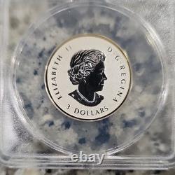 LIMITED Canada Maple Leaf $3 2014 Reverse Proof Silver ANACS RP70 First Release
