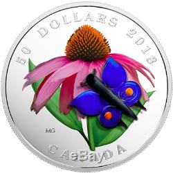 Ladybug2018 3Coins Set Murano Best 3 $50 5OZ Silver Proof Canada Bee Butterfly