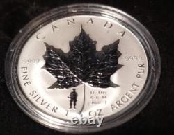Legacy of Liberty WWII Maple Leaf Set of 3 Rev Proof. 999 Silver 1 OZ with COA