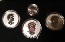 Legacy of Liberty WWII Maple Leaf Set of 3 Rev Proof. 999 Silver 1 OZ with COA