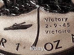 Legacy of Liberty WWII Maple Leaf Set of 3 Rev Proof. 999 Silver 1 OZ with COA