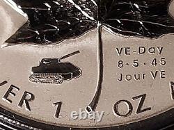 Legacy of Liberty WWII Maple Leaf Set of 3 Rev Proof. 999 Silver 1 OZ with COA