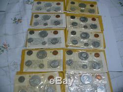 Lot Of 10 1964-67 Canada Silver Proof Like Sets Coins High Grades Sealed