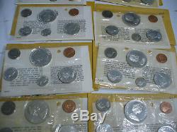 Lot Of 10 1964-67 Canada Silver Proof Like Sets Coins High Grades Sealed