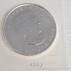 Lot Of 10 Canada Maple Leaf. 9999 Fine Silver 1 Tr. Ounce Coins 2013 Bu