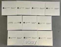 Lot Of 10x 1986 Canada Proof Silver Dollar Train Vancouver (0.3750oz ASW Each)