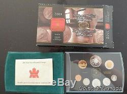 Lot Of 4 Canada Silver Proof Sets 2004 2003 2002 2001 ORIGINAL! #coinsofcanada