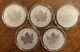 Lot Of 5 2018 CANADA MAPLE LEAF-LIGHT BULB PRIVY 1 OZ. 9999 RP SILVER COINS